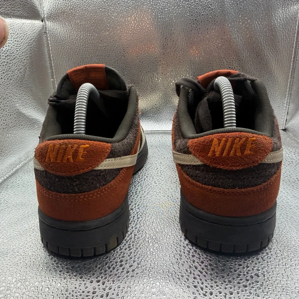 Size 7 Nike Dunk Low Red Panda Brown Suede Leather Mens Sneaker Shoes FV0395-200